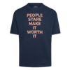 T-Shirt | QT fit | People Stare | French Navy